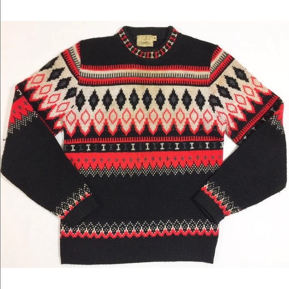 campus Sweaters - Campus Vintage Fair Isle Crewneck Sweater